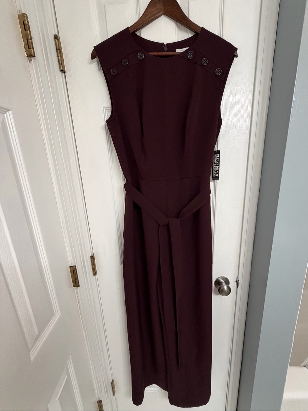 New York & Company Burgundy Jumpsuit - size M, NWT